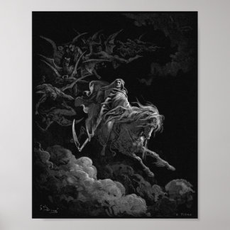 Tod auf einem blassen Pferd durch Gustave Dore Poster