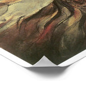 Tod auf einem blauen Pferd, William Blake Poster (Ecke)