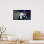 Tod auf einem Fahrrad Poster (Küche)