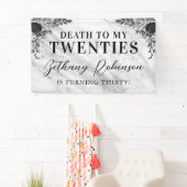 Tod auf meine zwanzigjährige Geburtstagsbanner Banner (Insitu)