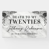 Tod auf meine zwanzigjährige Geburtstagsbanner Banner (Horizontal)