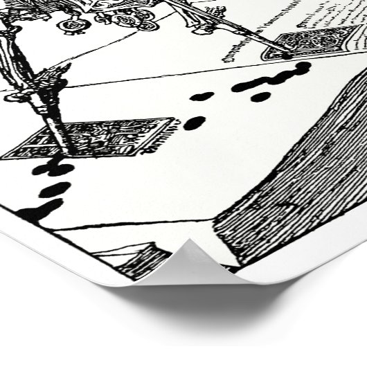 Tod auf Pfahlen Poster (Ecke)