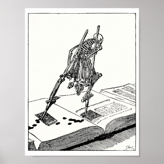 Tod auf Stelzen gehend Poster (Vorne)