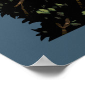 Tod - böser Skeleton Grim Sensenmann mit Scythe Poster (Ecke)