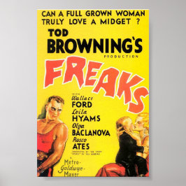 Tod Brownings "Freaks"-Filmplakat. Poster