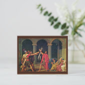 Tod der Horatii von David Jacques-Louis (Bester Q Postkarte (Stehend Vorderseite)