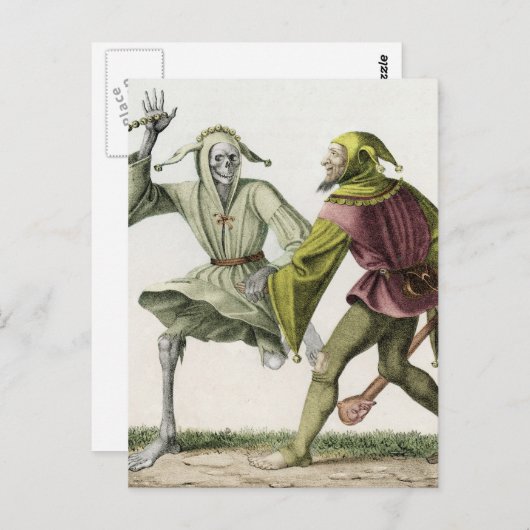 Tod - Der Narr Postkarte (Vorne/Hinten)