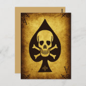 Tod der Pik-Postkarte Postkarte (Vorne/Hinten)