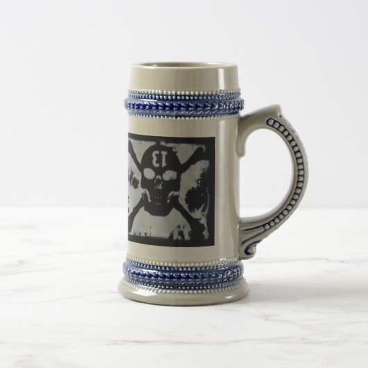 TOD DER SCHÄDEL-BIER-TASSE BIERGLAS (Rechts)