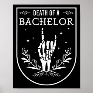 Tod des Bachelor Groom Trauzeuge Gothic Halloween Poster