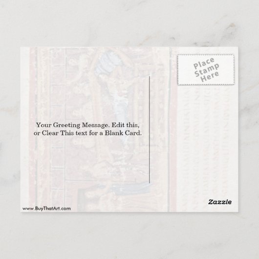 Tod des Dido durch Meister des Vergilius Vaticanus Postkarte (Rückseite)