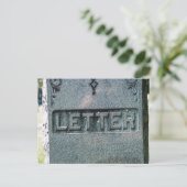 Tod des geschriebenen Wortes Postkarte (Stehend Vorderseite)