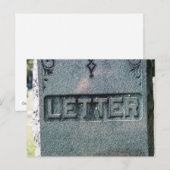 Tod des geschriebenen Wortes Postkarte (Vorne/Hinten)