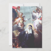 Tod des Heiligen Scholastica Dankeskarte (Vorderseite)