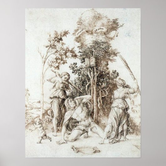 Tod des Orpheus - Albrecht Durer - c1497 Poster (Vorne)