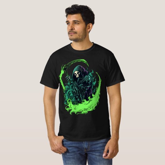 Tod, die grausamen Sensenmann zornen T-Shirt (Vorne ganz)