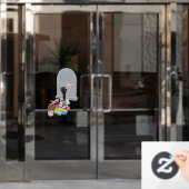 Tod durch Candy Halloween Design Fensteraufkleber (Büro Tür)