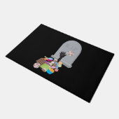 Tod durch Candy Halloween Design Fußmatte (Schrägansicht)