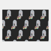Tod durch Candy Halloween Design Geschenkpapier Set (Vorderseite)