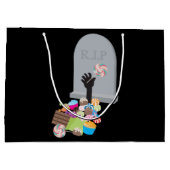 Tod durch Candy Halloween Design Große Geschenktüte (Rückseite)