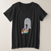 Tod durch Candy Halloween Design Große Größe T-Shirt (Design vorne)