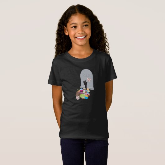 Tod durch Candy Halloween Design T-Shirt (Vorne ganz)