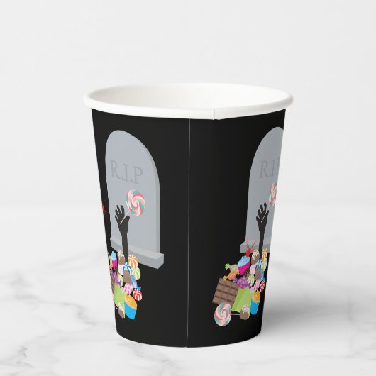 Tod durch Candy Halloween-Party Pappbecher (Rechts)