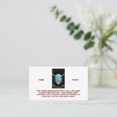 Tod durch herkömmliche Visitenkarte (Stehend Vorderseite)