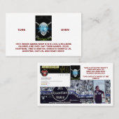 Tod durch herkömmliche Visitenkarte (Vorne/Hinten)