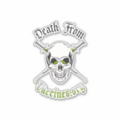 Tod durch Impfstoffe mit individueller SchneidViny Aufkleber (Vorderseite)