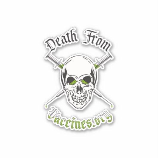 Tod durch Impfstoffe mit individueller SchneidViny Aufkleber (Vorderseite)