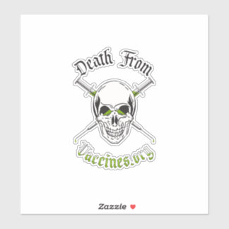 Tod durch Impfstoffe mit individueller SchneidViny Aufkleber