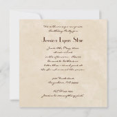 Tod durch Schokoladen-Geburtstags-Party Einladung (Rückseite)