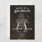 Tod einer Bachelor Skull Poker Bachelor Party Einladung (Vorderseite)