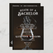 Tod einer Bachelor Skull Poker Bachelor Party Einladung (Vorne/Hinten)