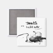 Tod einer Glühbirne Magnet (Vorderseite/Rückseite)