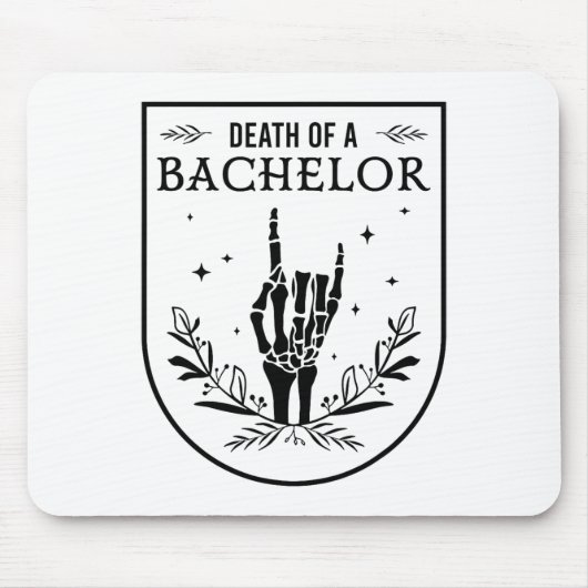 Tod eines Bachelor Groom Crew Gothic Bachelor Par Mousepad (Vorne)