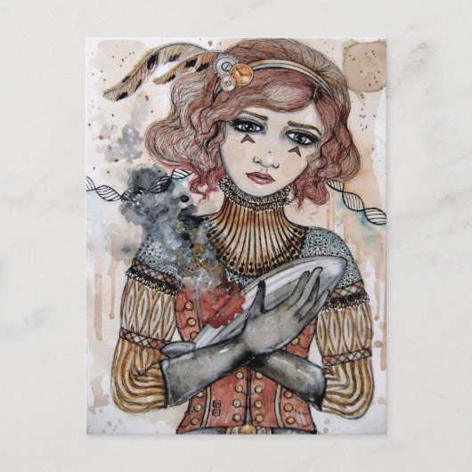 Tod eines Zeppelins Postkarte (Vorderseite)