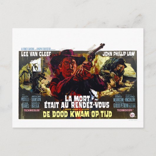 TOD FAHRT EINE PFERDEKARTE POSTKARTE (Vorderseite)