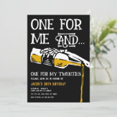 Tod für meine 20er-Einladung Einladung (Stehend Vorderseite)