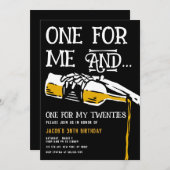 Tod für meine 20er-Einladung Einladung (Vorne/Hinten)