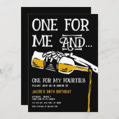 Tod für meine 40er-Einladung Einladung (Vorne/Hinten)