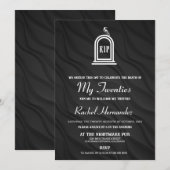 Tod für meinen 20. Geburtstag Einladung (Vorne/Hinten)