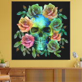 TOD GRÜNE FÄHIGKEIT MIT BLUME LEINWANDDRUCK (Insitu (Wohnzimmer))