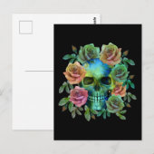 TOD GRÜNE FÄHIGKEIT MIT BLUME POSTKARTE (Vorne/Hinten)
