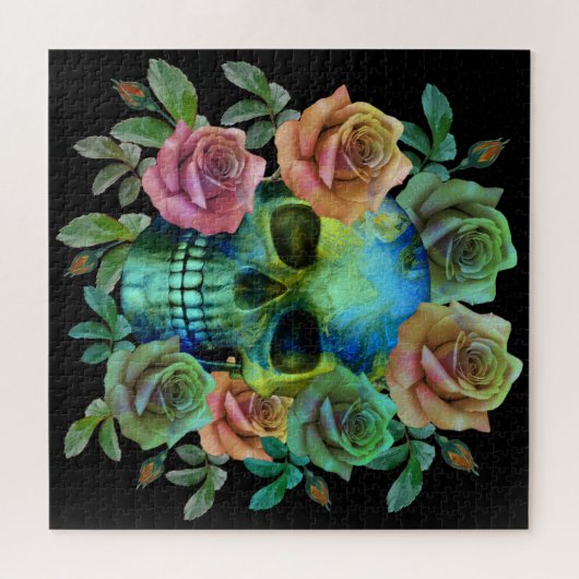 TOD GRÜNE FÄHIGKEIT MIT BLUME PUZZLE (Horizontal)