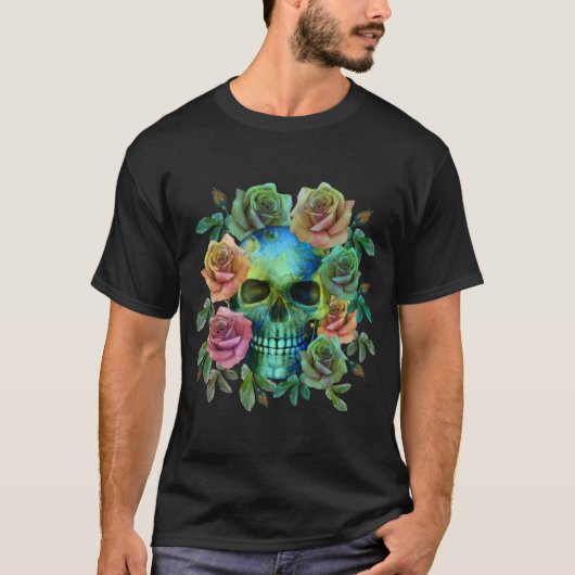 TOD GRÜNE FÄHIGKEIT MIT BLUME T-Shirt (Vorderseite)