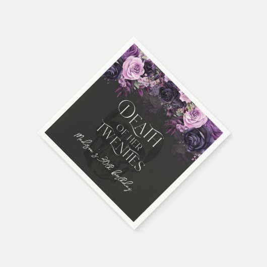 Tod ihres zwanzigsten 30. Party Serviette (Ecke)