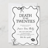 Tod im 30. Geburtstag des 20. Party Einladung (Vorderseite)