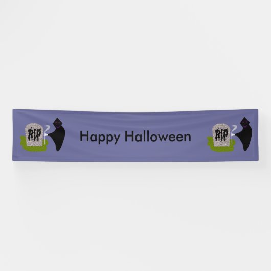 Tod im Friedhof Halloween Custom Banner (Horizontal)